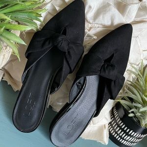 ADORABLE LOFT BLACK FLATS SLIP ON SHOES